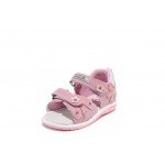 Розови анатомични детски сандали, здрава еко-кожа - ежедневни обувки за пролетта и лятото N 100012753