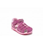 Розови анатомични детски сандали, здрава еко-кожа - ежедневни обувки за пролетта и лятото N 100012760
