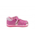 Розови анатомични детски сандали, здрава еко-кожа - ежедневни обувки за пролетта и лятото N 100012760