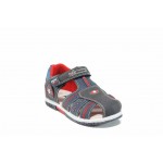Сини анатомични детски сандали, здрава еко-кожа - ежедневни обувки за пролетта и лятото N 100012758