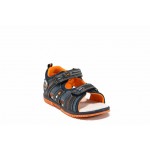 Сини анатомични детски сандали, здрава еко-кожа - ежедневни обувки за пролетта и лятото N 100012751