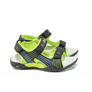 Черни анатомични детски сандали, здрава еко-кожа - ежедневни обувки за пролетта и лятото N 100012761