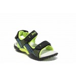 Черни анатомични детски сандали, здрава еко-кожа - ежедневни обувки за пролетта и лятото N 100012761