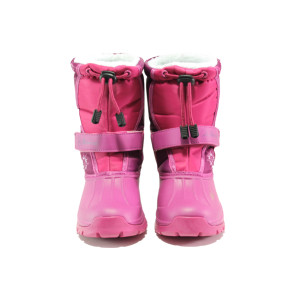 Розови детски ботушки, pvc материя и текстилна материя - ежедневни обувки за есента и зимата N 100013265