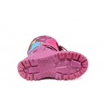 Розови детски ботушки, pvc материя и текстилна материя - ежедневни обувки за есента и зимата N 100013265