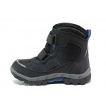 Черни детски ботушки, текстилна материя - ежедневни обувки за есента и зимата N 100013448