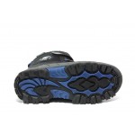 Черни детски ботушки, текстилна материя - ежедневни обувки за есента и зимата N 100013448