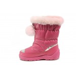 Розови детски ботушки, здрава еко-кожа - ежедневни обувки за есента и зимата N 100013452