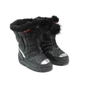 Черни детски ботушки, здрава еко-кожа - ежедневни обувки за есента и зимата N 100013453