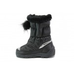 Черни детски ботушки, здрава еко-кожа - ежедневни обувки за есента и зимата N 100013453