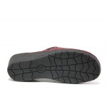 Анатомични винени домашни чехли, здрава еко-кожа - ежедневни обувки за целогодишно ползване N 100013240