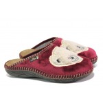 Анатомични винени домашни чехли, текстилна материя - ежедневни обувки за целогодишно ползване N 100013400