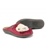 Анатомични винени домашни чехли, текстилна материя - ежедневни обувки за целогодишно ползване N 100013400