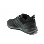 Черни мъжки маратонки, здрава еко-кожа - спортни обувки за есента и зимата N 100013138
