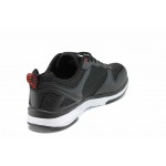 Черни дамски маратонки, еко-кожа и текстилна материя - спортни обувки за пролетта и лятото N 100012047
