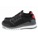 Черни дамски маратонки, текстилна материя - спортни обувки за пролетта и лятото N 100012092