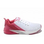 Бели дамски маратонки, текстилна материя - спортни обувки за пролетта и лятото N 100012091