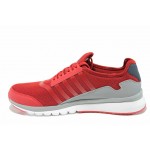 Червени мъжки маратонки, текстилна материя - спортни обувки за пролетта и лятото N 100012096