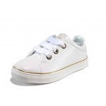 Бели детски маратонки, текстилна материя - спортни обувки за пролетта и лятото N 100012194