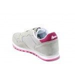 Сиви детски маратонки, естествен велур - спортни обувки за пролетта и лятото N 100012372