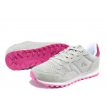 Сиви дамски маратонки, естествен велур - спортни обувки за пролетта и лятото N 100012279