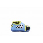Сини анатомични детски обувки, текстилна материя - равни обувки за целогодишно ползване N 100012316