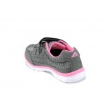 Сиви анатомични детски маратонки, здрава еко-кожа - спортни обувки за пролетта и лятото N 100012370