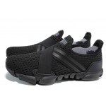 Черни мъжки спортни обувки, текстилна материя - спортни обувки за пролетта и лятото N 100012416