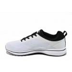 Бели мъжки спортни обувки, текстилна материя - спортни обувки за пролетта и лятото N 100012418