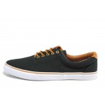 Черни мъжки спортни обувки, текстилна материя - ежедневни обувки за пролетта и лятото N 100012557