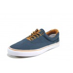 Сини мъжки спортни обувки, текстилна материя - ежедневни обувки за пролетта и лятото N 100012556