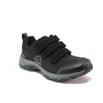 Черни дамски маратонки, текстилна материя - спортни обувки за есента и зимата N 100012897