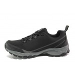 Черни мъжки маратонки, текстилна материя - спортни обувки за есента и зимата N 100012900