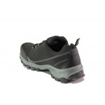 Черни мъжки маратонки, текстилна материя - спортни обувки за есента и зимата N 100012900