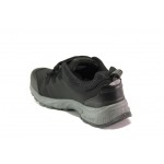Черни мъжки маратонки, текстилна материя - спортни обувки за есента и зимата N 100012898