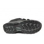Черни мъжки маратонки, текстилна материя - спортни обувки за есента и зимата N 100012898