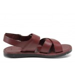 Винени мъжки сандали, естествена кожа - ежедневни обувки за пролетта и лятото N 100012825