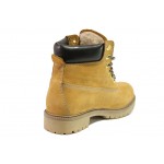Жълти юношески боти, естествена кожа - ежедневни обувки за есента и зимата N 100013371
