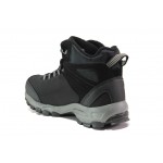 Черни мъжки боти, текстилна материя - ежедневни обувки за есента и зимата N 100013437