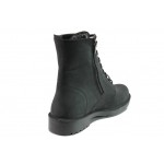 Черни мъжки боти, естествена кожа - ежедневни обувки за есента и зимата N 100013455
