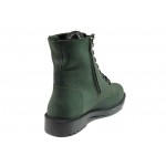 Зелени мъжки боти, естествена кожа - ежедневни обувки за есента и зимата N 100013456