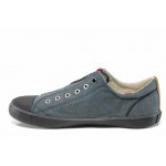 Сини мъжки спортни обувки, текстилна материя - спортни обувки за пролетта и лятото N 100012341