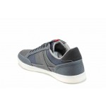Сини мъжки спортни обувки, здрава еко-кожа - ежедневни обувки за пролетта и лятото N 100012516