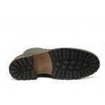 Черни мъжки боти, естествена кожа - ежедневни обувки за есента и зимата N 100012951