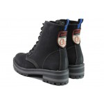 Черни дамски боти, здрава еко-кожа - ежедневни обувки за есента и зимата N 100013176