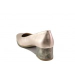 Розови дамски обувки със среден ток, здрава еко-кожа - всекидневни обувки за пролетта и лятото N 100013496