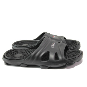 Анатомични черни джапанки, pvc материя - ежедневни обувки за пролетта и лятото N 100013899