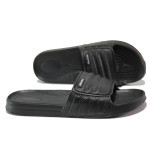 Черни джапанки, pvc материя - ежедневни обувки за пролетта и лятото N 100013962