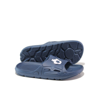 Сини джапанки, pvc материя - ежедневни обувки за пролетта и лятото N 100013960