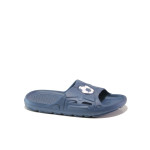 Сини джапанки, pvc материя - ежедневни обувки за пролетта и лятото N 100013960